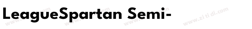 LeagueSpartan Semi字体转换 LeagueSpartan Semi字体转换